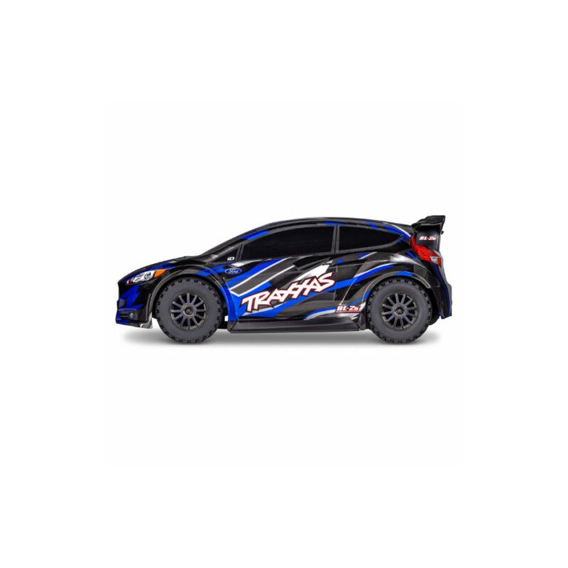 Traxxas FORD FIESTA RALLY BRUSHLESS CLIPLESS BLEU SANS ACCUS / CHARGEUR