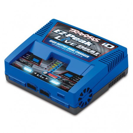 CHARGEUR DOUBLE RAPIDE LIVE AC LIPO/NIMH 200W PRISE TRAXXAS