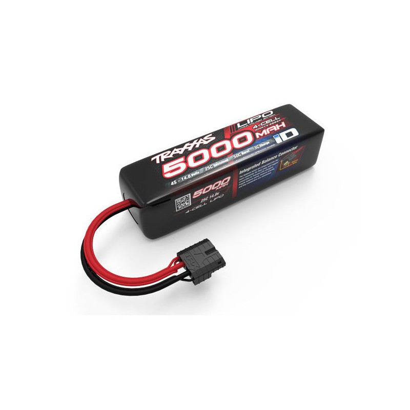 LIPO 14,8V 5000MAH 4S 25C - iD - LONG