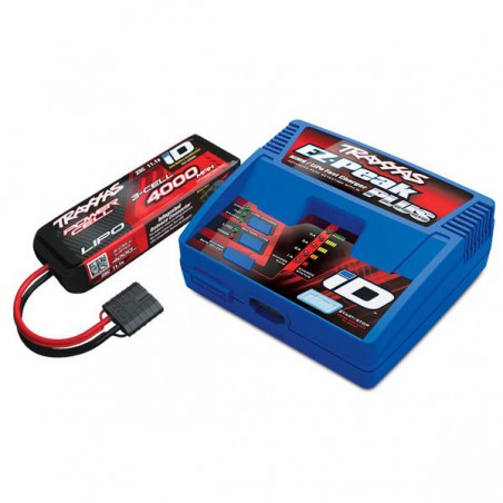 PACK CHARGEUR 2970G + 1 x LIPO 3S 4000MAH 2849X PRISE TRAXXAS