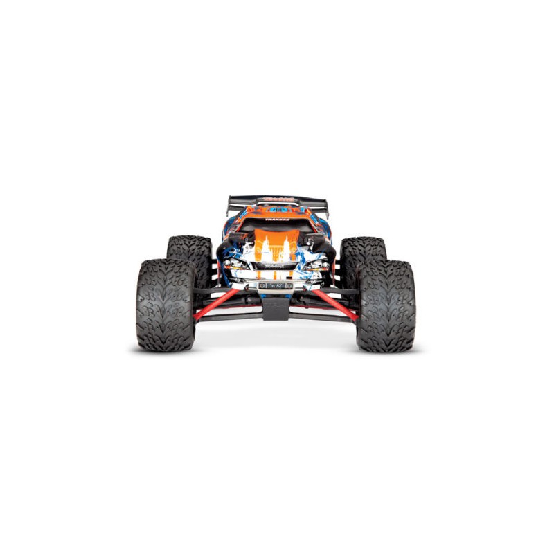TRAXXAS E-REVO 4X4 BRUSHED Orange AVEC ACCUS / CHARGEUR