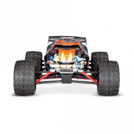 TRAXXAS E-REVO 4X4 BRUSHED Orange AVEC ACCUS / CHARGEUR