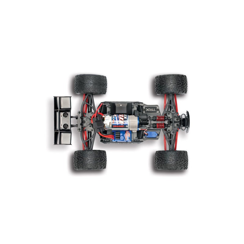 TRAXXAS E-REVO 4X4 BRUSHED Orange AVEC ACCUS / CHARGEUR