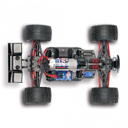 TRAXXAS E-REVO 4X4 BRUSHED Orange AVEC ACCUS / CHARGEUR